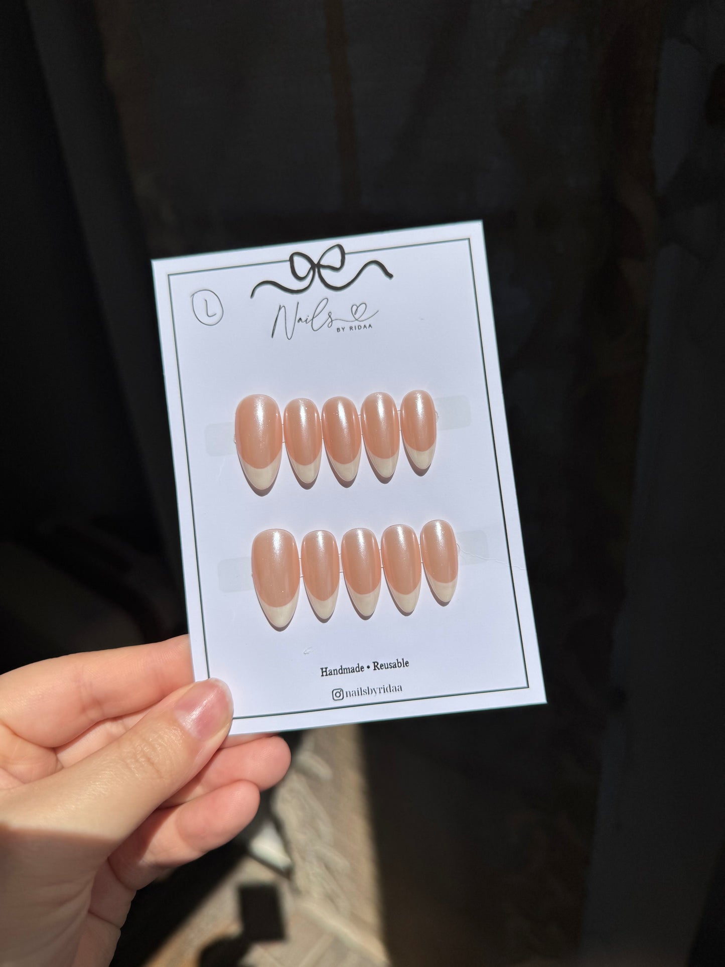Glazed French Press-On Nails