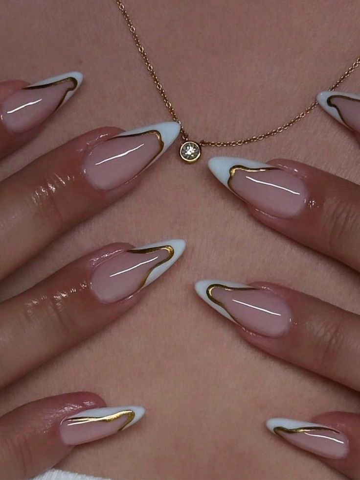 Wine & Gold Luxe Press-On Nails