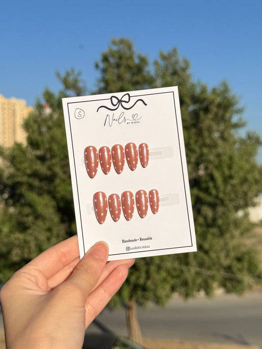 Polka Blush Press-On Nails