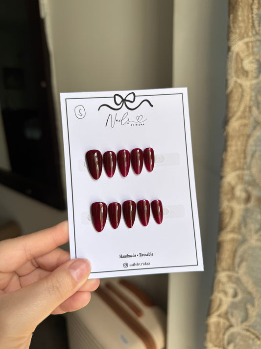 Red Wine Press-On Nails